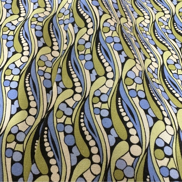 Talbots Silk Blend Skirt A-Line Green Blue 4 - Picture 11 of 11